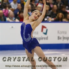 На заказ Фигурное катание платья для девочек мода бренд для соревнований по фигурному катанию платье для катания на коньках DR3345