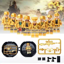 Строительные блоки 10 лотов специальной силы Военный Золотой солидер армии с оружием кирпичи собрать детей подарок игрушки Дарго 1006