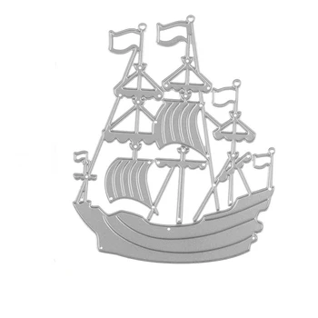 

Metal Craft Ocean Sailing Boat Paper Die Cutting Dies for Scrapbooking DIY Valentine's day Wedding New year Greeting Cards
