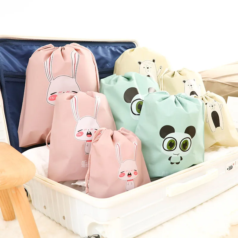 Frauen Sets Tasche 3 Beutel Cartoon Reise Pouch Kultur satz Make 100 up Kosmetik Lagerung Nette Teile Waschen Tragbare lot 0qwEdX