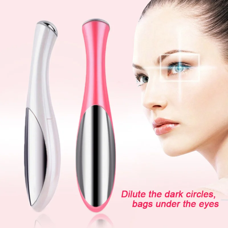 Красота мини устройство для массажа глаз Ручка Тип Электрический массажер для глаз лица Вибрация тонкая волшебная палка для лица анти мешок& морщин