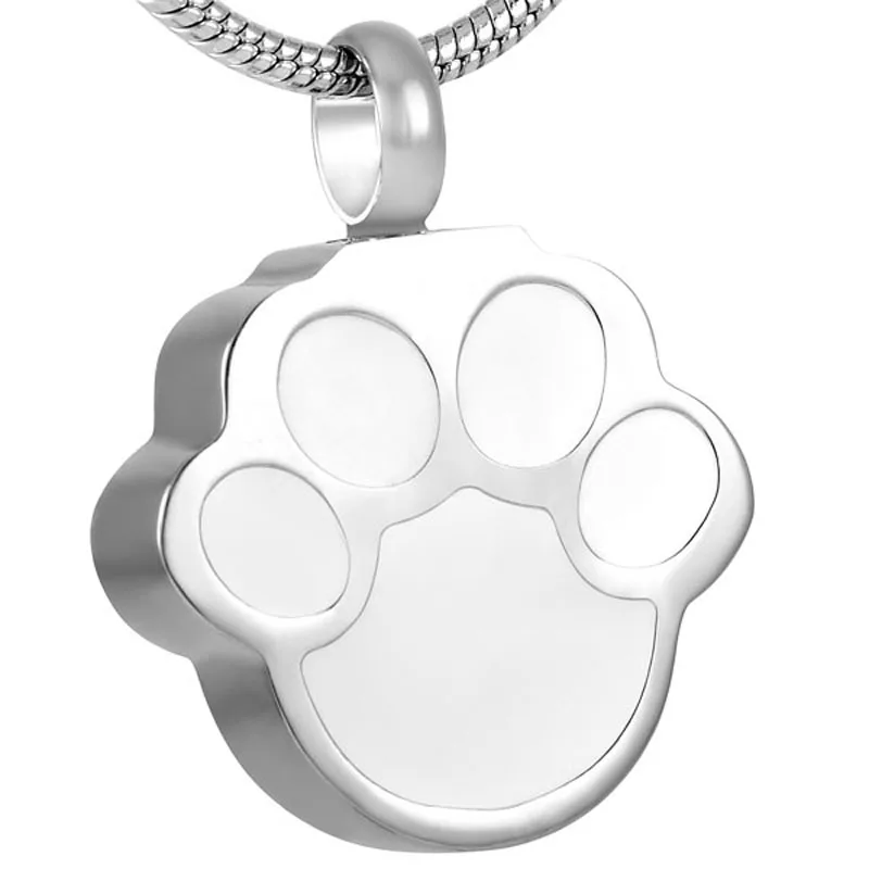 Silver/gold/rose Gold Dog/cat Paw Cremation Jewelry For Ashes Necklace