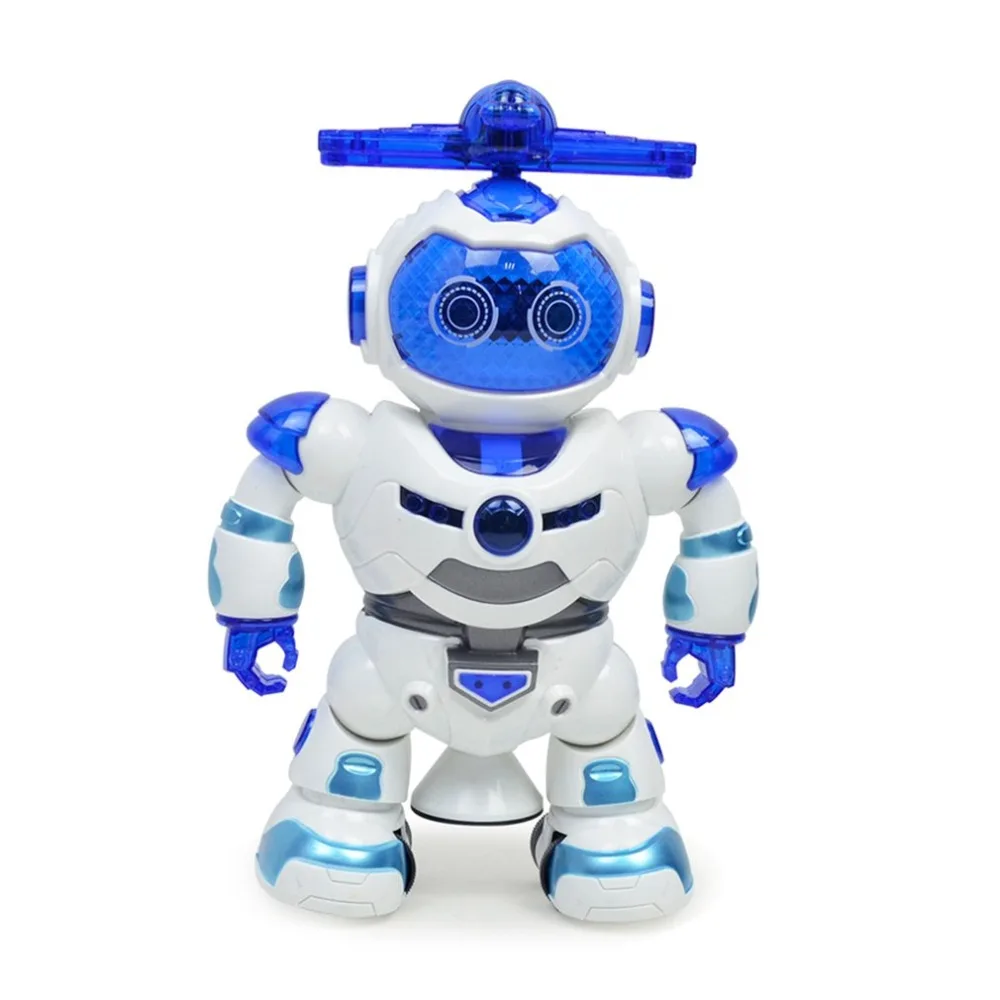 

Christmas robot early education 360 degree dance will walk rechargeable color light music story electric toy kids gift