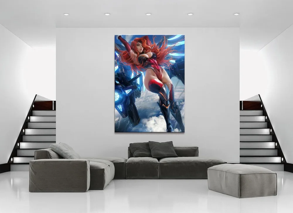 Home-Decor-Modular-Canvas-Picture-1Piece-Sexy-Miss-Fortune-League-of-Legends-Game-Poster-Wall-For (2)
