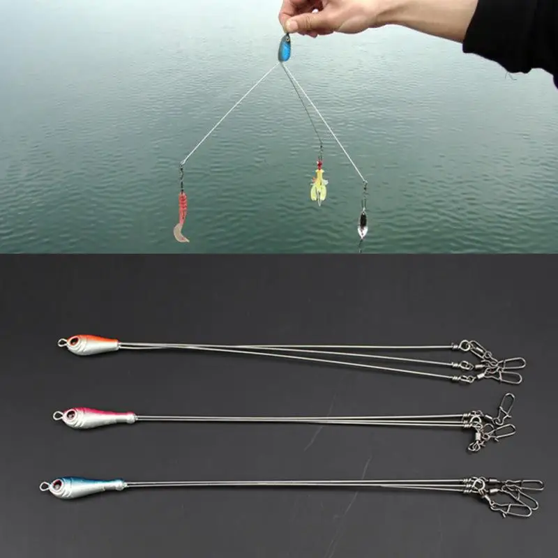 

Hight Quality 3 Arms Rig Fishing Lures Bass Barrel Swivel Alabama Umbrella with 3 Wires Jigs Tools Accessories
