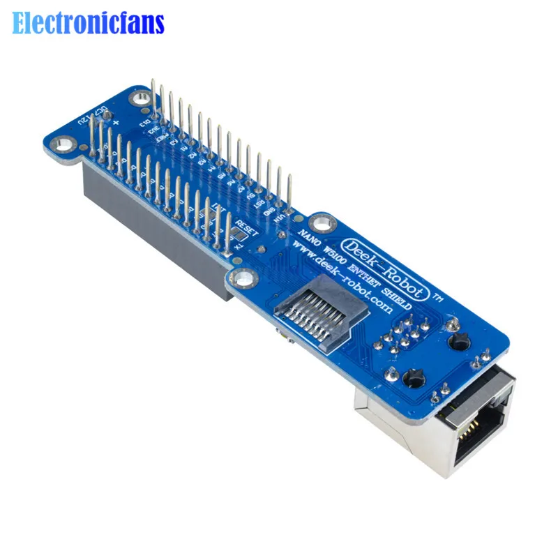 Стандартный Ethernet нано-щит W5100 Ethernet LAN сетевой модуль Micro-SD Поддержка порты TCP, UDP для Arduino V3.0 R3 UNO Mega 2560 One