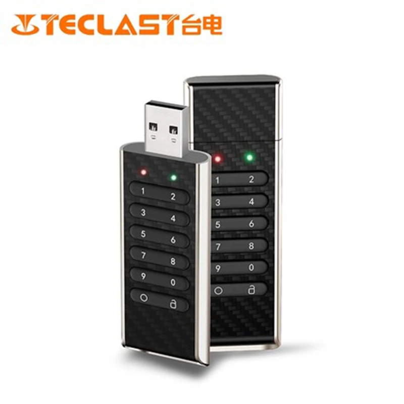 

Teclast NKE 32GB/64GB Encryption Smart USB Flash Drives Hardware encryption shield digital keys to protect data security black