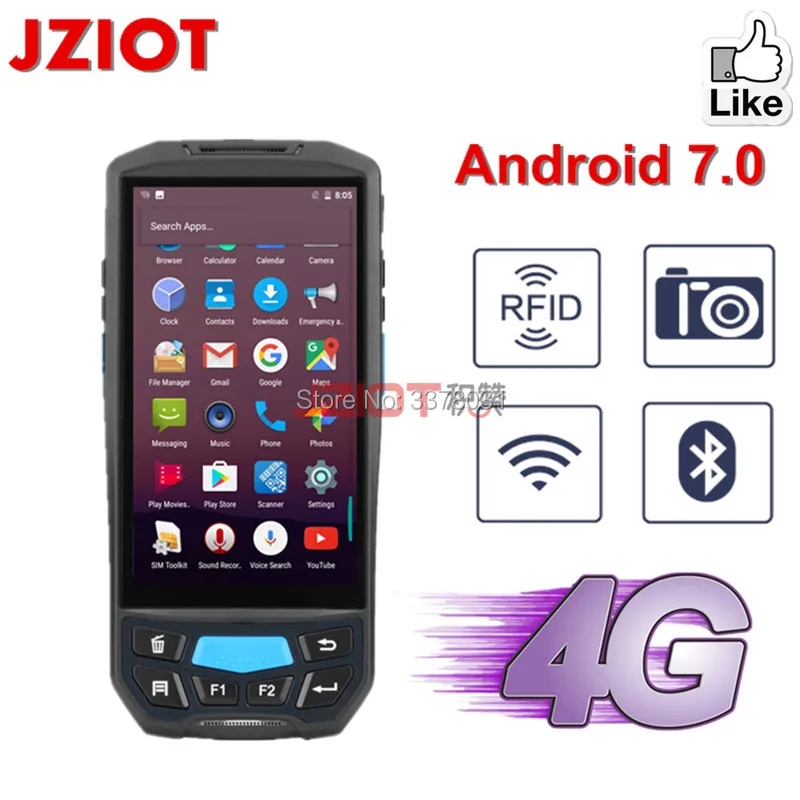 КПК 5 0 дюймовый дисплей Ручной терминал Wifi/Bluetooth/3G/4G Android5.1 смартфон UHF RFID ручной
