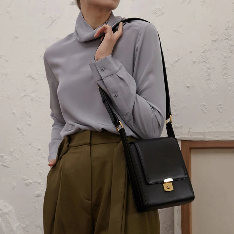 Новые женские сумки, простой модный клапан, Маленькая женская сумка-мессенджер с застежкой, трендовая Корейская версия сумки через плечо
