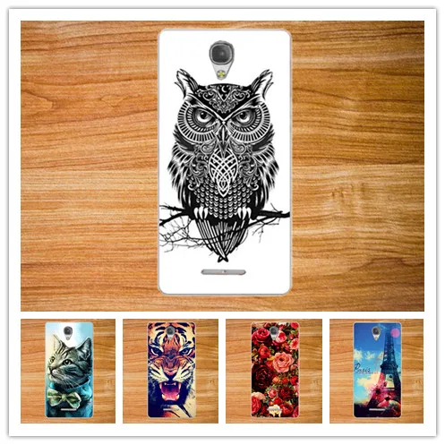 Модный Цветной мягкий чехол из ТПУ DIY для Alcatel OneTouch Pop4 защитный телефона Pop 4|case for