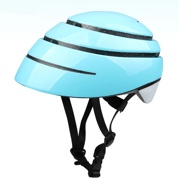 GUB складной велосипедный шлем EPS+ PC Casco Ciclismo для занятий спортом на открытом воздухе, езды на велосипеде, складной велосипедный шлем небесно-голубого цвета