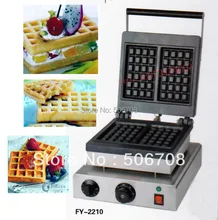 Free shipping 110v 220V 2 pcs/plate Electric Belgium waffe maker machine