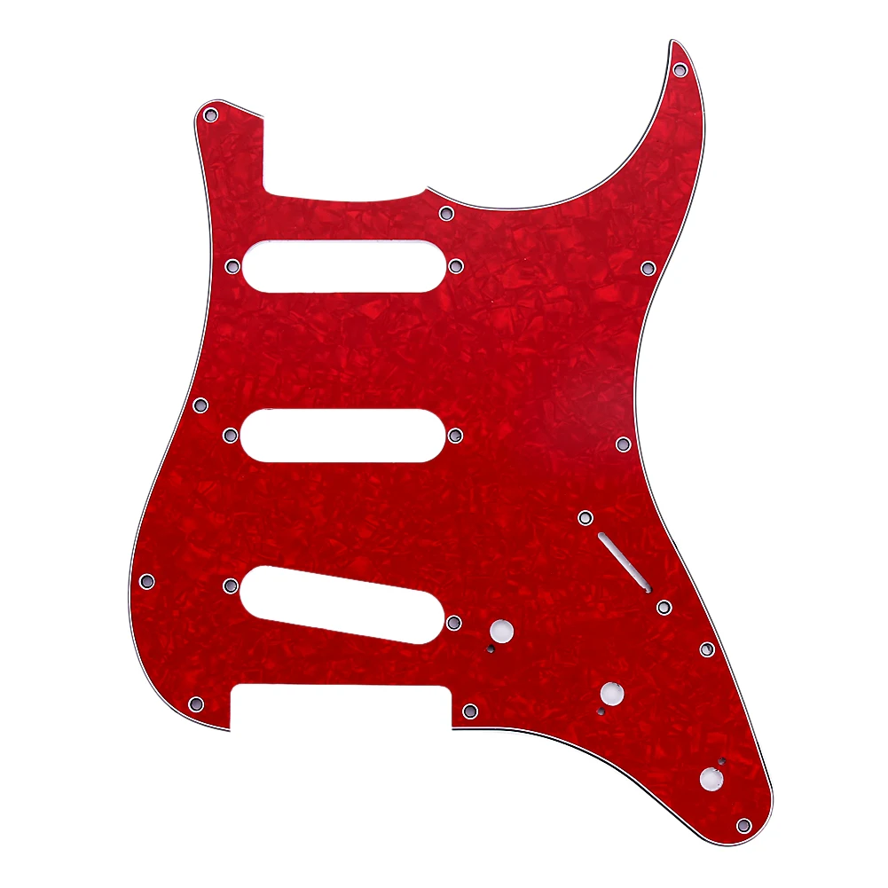 3 capas SSS Guitarra Pickguard placa para ST estilo Guitarra eléctrica Guitarra Pickguards 3 colores Avaliable Guitarra Accesorios