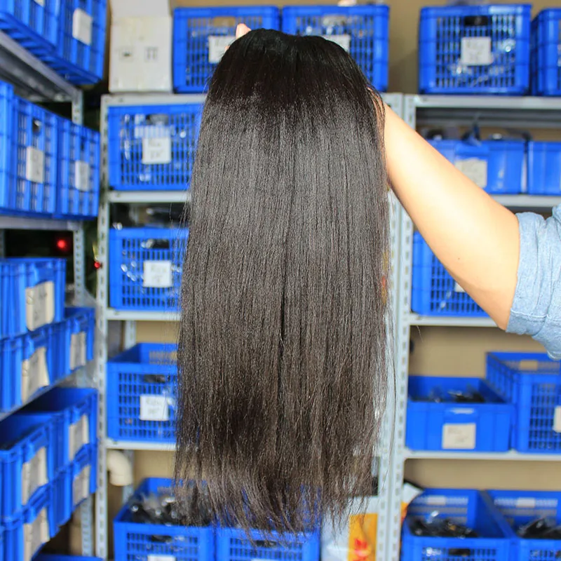 Yaki Human Hair Brazilian Hair Weave Bundles 3 Light Yaki Straight Hair Extensions 1 Piece Dolago Virgin Human Hair Products