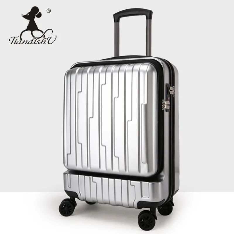 Tiandishu fashion ABS Korean style unisex cute classic 20" trolley case