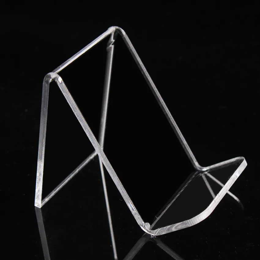 L55mm Acrylic T3mm Purse Wallet Bag Iphone Book Display Exhibition Rack Holder StandS One Tier