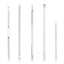 5 шт угрей Комедон акне прыщи белмиш экстрактор вакуум угрей удалитель акне/угрей экстрактор инструмент