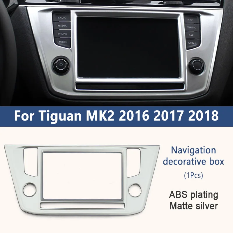 ZD Car Covers Dashboard AC Navigator Panel Stickers For VW Tiguan 2 MK2 Accessories For Volkswagen Tiguan 1pcs - Название цвета: G