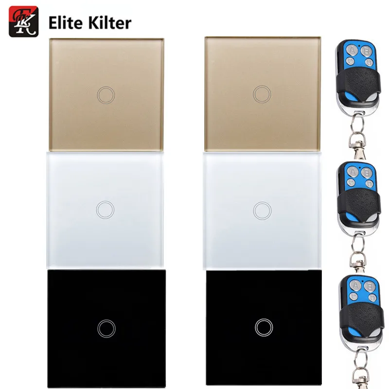 

EU/UK Standard (EK) Touch Switch 1 Gang 1 Way,Wall Light Touch Screen Switch,Wall touch switch AC170~250V