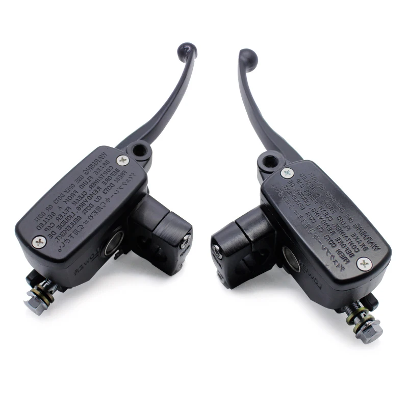 Black 78 22mm Universal Front Motorcycle Brake Clutch Master Cylinder Reservoir levers For Yamaha Suzuki Honda CB400