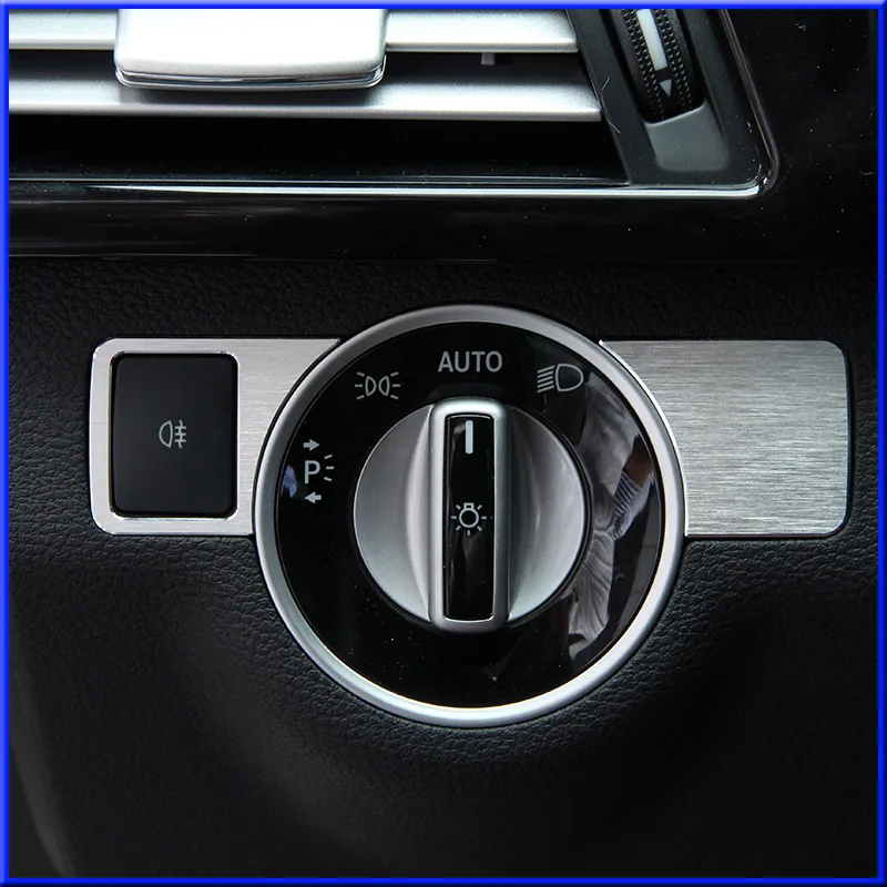 Декоративная накладка для кнопки регулировки фары Mercedes Benz A W176 B W246 C W204 E W212 E350 GLK X204