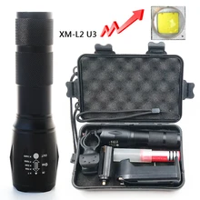 Litwod Z25A100 Cree XM-L2 U3 светодиодный фонарик, лампа 6000лм, алюминиевый водонепроницаемый зум, светодиодный портативный светильник для кемпинга, охоты