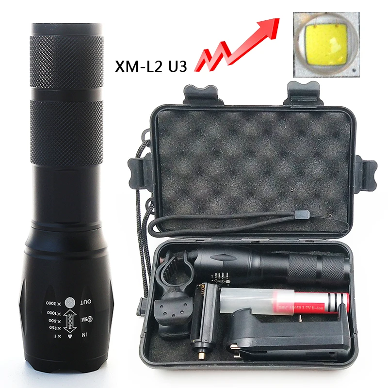 Светодиодный фонарик Litwod Z25A100 Cree XM L2 U3 алюминиевая водонепроницаемая