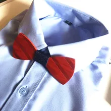 Модные Дизайн твердые деревянные галстук-бабочка мужчины бабочкой Женщины ЗВЕЗДЫ ЛЮБИТ полноценно галстук