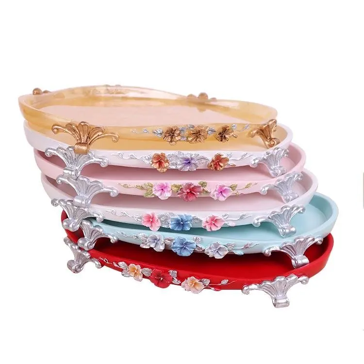 

creative resin tray exquisite carving hotel bathroom supplies tray household storage accessories environmental resin tray