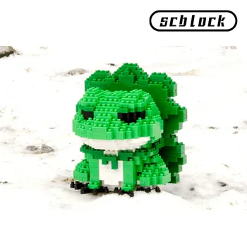 

Japanese Popular Game Character Building blocks Cute Frog Model Educational Bricks Children Toys Kids brinquedos Gift for Girls