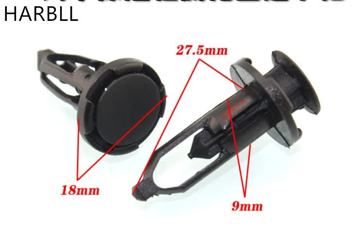 HARBLL 100PCS Bumper Auto Parts snap general tank cover fixing clips