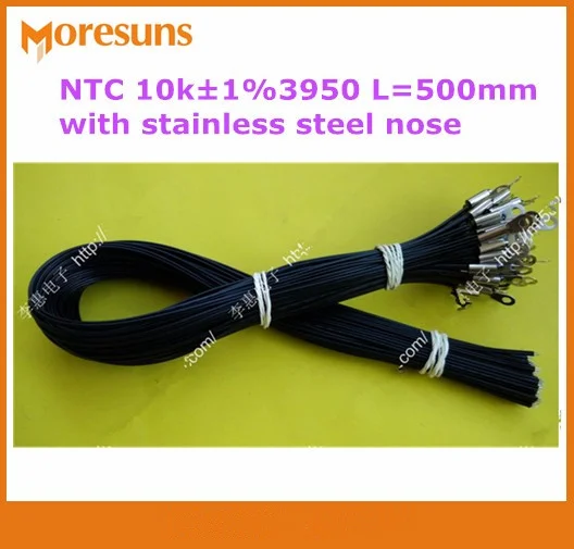 L=500mm with stainless steel nose fixed hole 4 mm cable length 500 mm NTC Sensor_