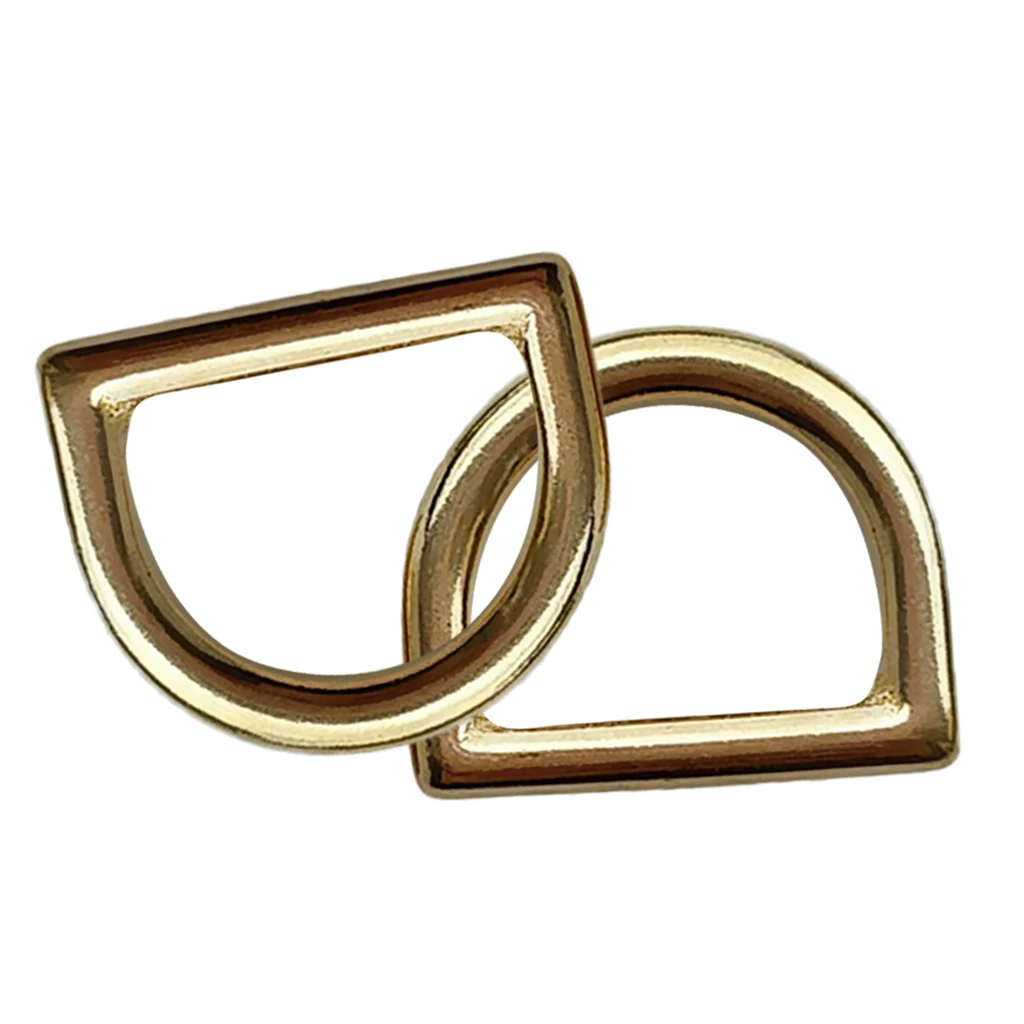 2 Pieces Scuba Diving Brass D Ring for Weight Belt Webbing Climbing Harness Bags Garment Backpack Gear Accessories Buckle 2 Pieces Scuba Diving Brass D Ring for Weight Belt Webbing Climbing Harness Bags Garment Backpack Gear Accessories Buckle