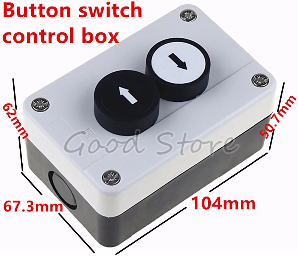 

1pcs With arrow symbol start stop self sealing waterproof button switch emergency stop industrial handhold control box