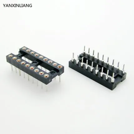 

10pcs Round Hole 18 Pin 2.54MM DIP IC Sockets Adaptor Solder Type IC Connector