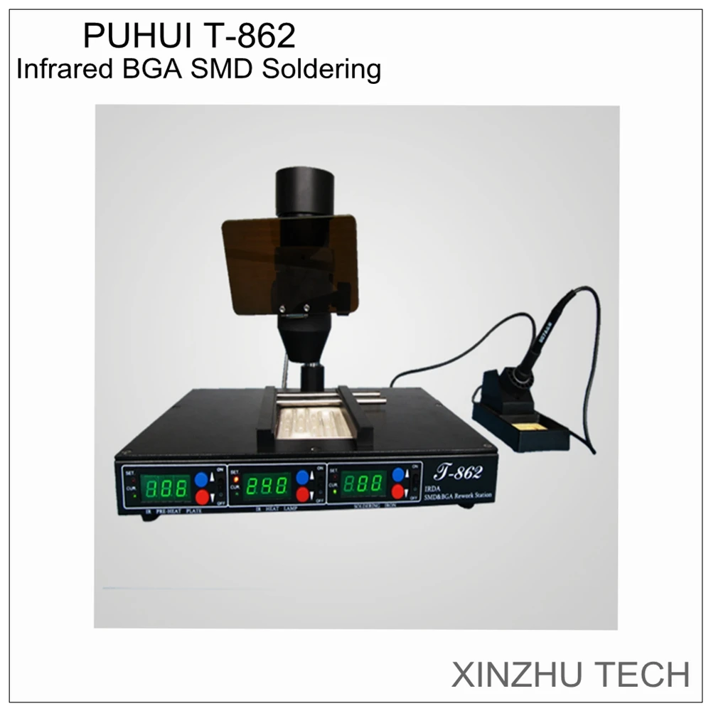 PuHui T-862 IRDA инфракрасный BGA SMD паяльная станция T-862 ремонтная станция