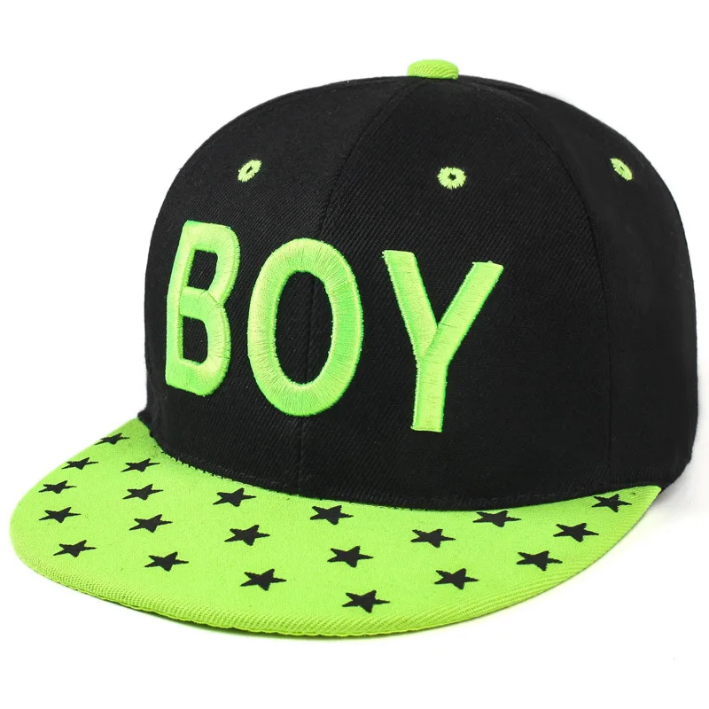 

1Piece 2017Fashion Unisex Big letter embroidery Baseball Hiphop Cap Star on visor snapback cap