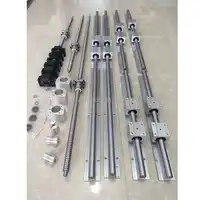 SBR20 リニアガイドレール 6 セット SBR20-400/1000/1500 ミリメートル + SFU1605-400/1000 /1500 ミリメートルボールねじ + BK/BK12 + ナットハウジング cnc 部品