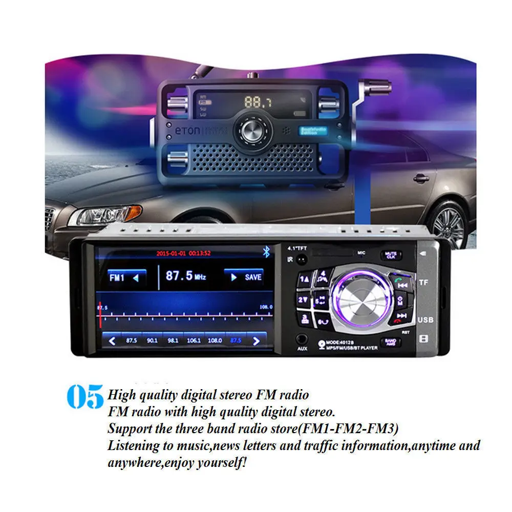 Camecho 1din car radio MP5 multimedia player Bluetooth Steering Wheel autoradio AUX/USB/FM Audio Stereo radio cassette pl