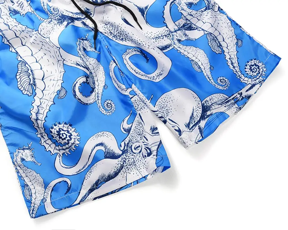 Promo Men Beach Shorts Summer Plus Size Swimwear Men Swim Shorts Surf Wear Board Shorts Summer Swimsuit Bermuda Beachwear Trunks Short