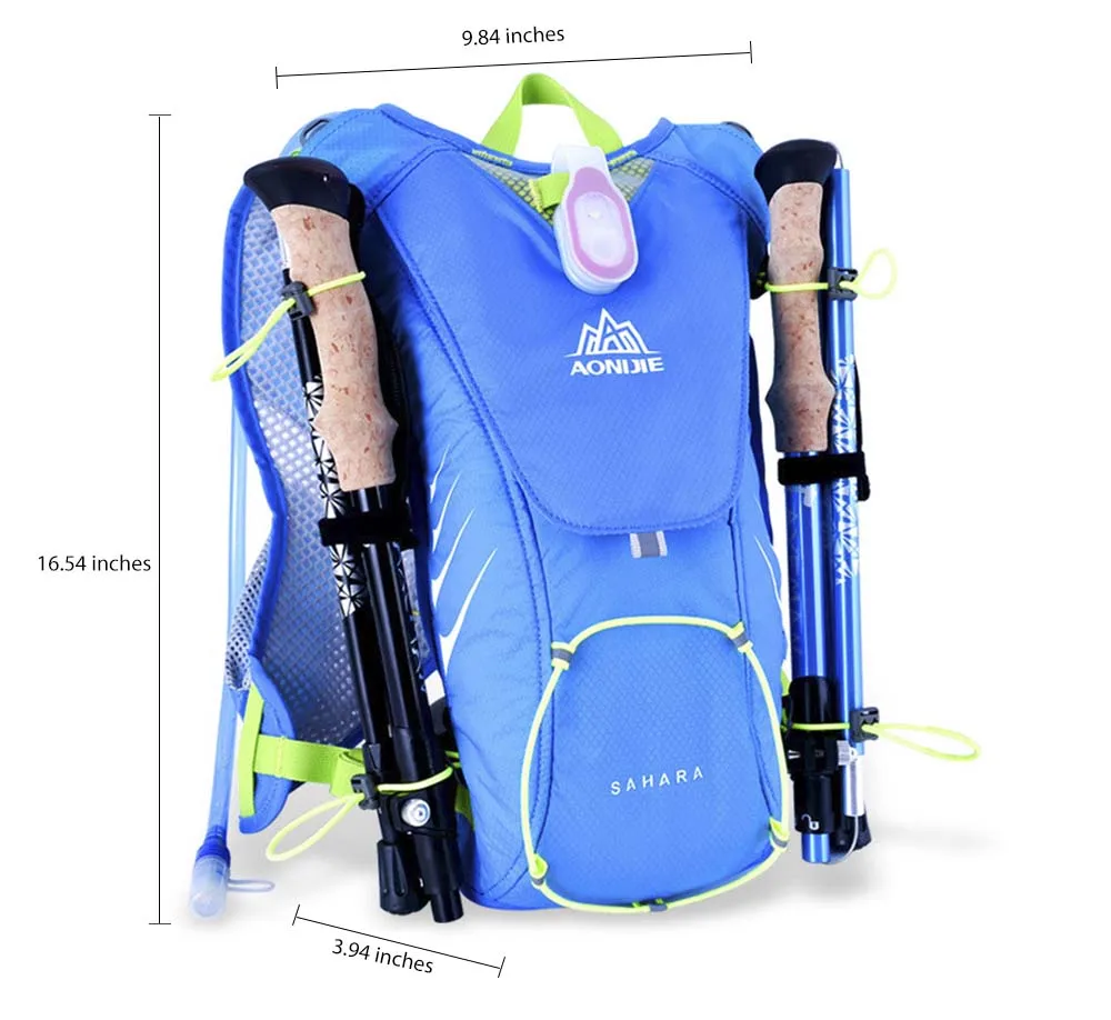 AONIJIE 8L бегущий водонепроницаемый рюкзак спортивная сумка с сумкой для воды держатель для спорта на открытом воздухе 2017 новое поступление