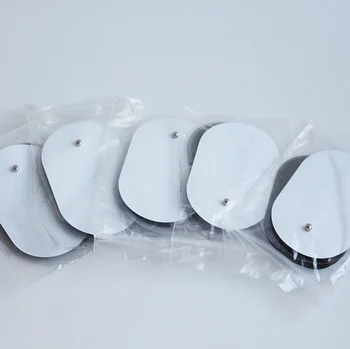 

Free ship 100pcs/lot oval shape Electrode Adhesive Pads/pad for ems tens electronic slimming body point massager machine 4*6CM