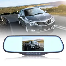 Dual Lens Car Camera Recorder Rearview Mirror DVRs Car dvr 5 inch HD 1080P DVR GPS Navigation camcorder Android