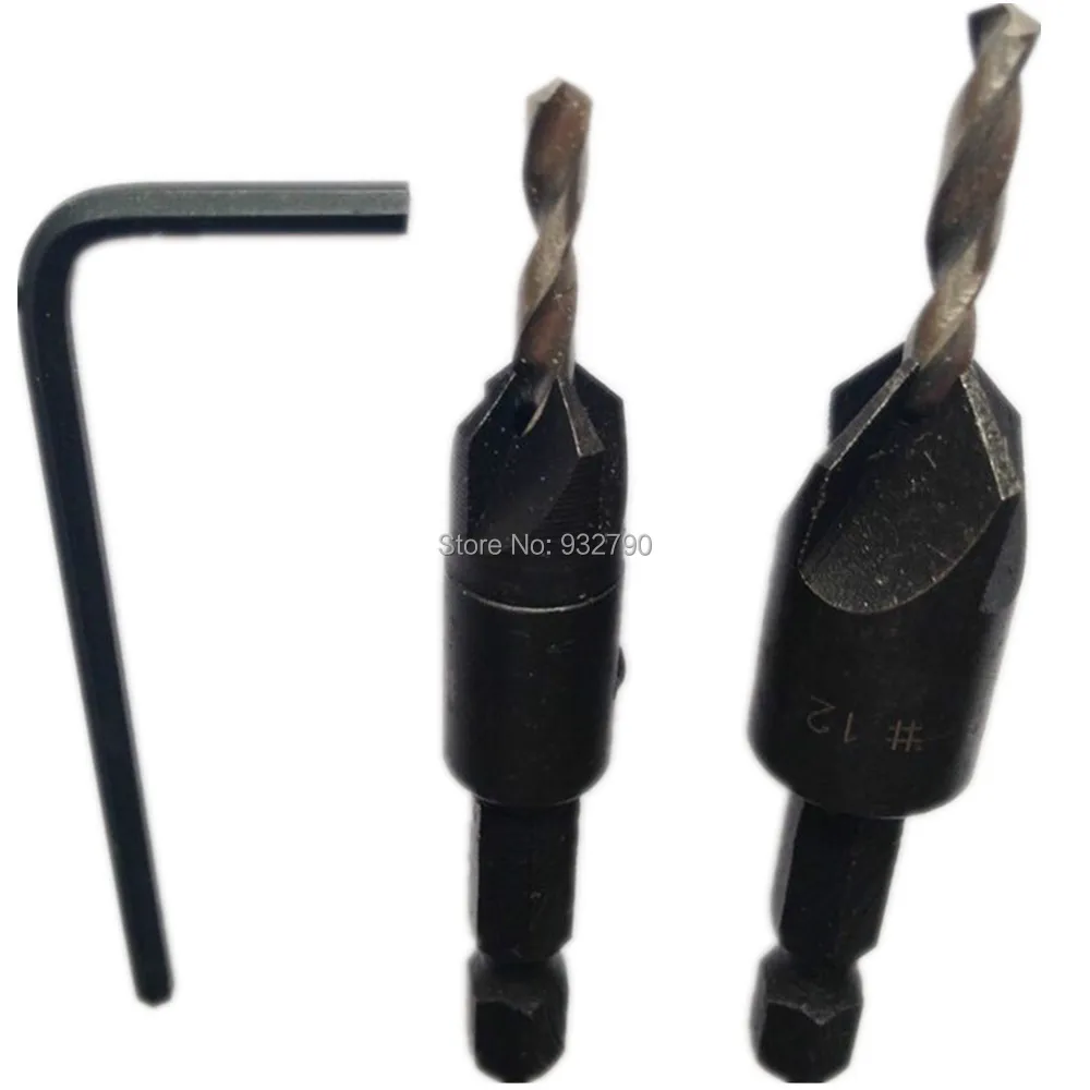 Buy 2pc HSS 6542 Tapered Countersink Drill Bit Wood