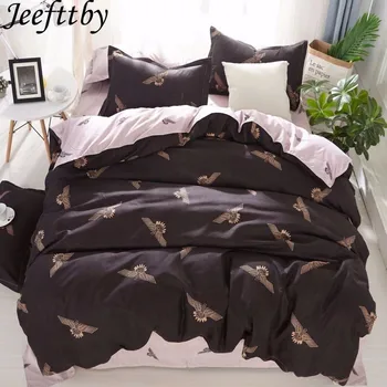 

Home Duvet Cover Flat Bed Sheet Linen Pillowcase Eagle Pattern Child Adult Bedding Sets Full King Twin Queen Size 3/ 4pcs