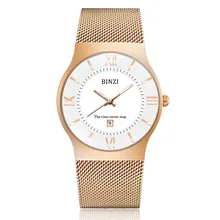 Business Quartz Masculine Male Clock relojes Watches Fashion Golden Watches Men Mesh Steel Brand Wrist Watch Ultra-thin Watches Business Quartz Masculine Male Clock relojes Watches Fashion Golden Watches Men Mesh Steel Brand Wrist Watch Ultra-thin Watches