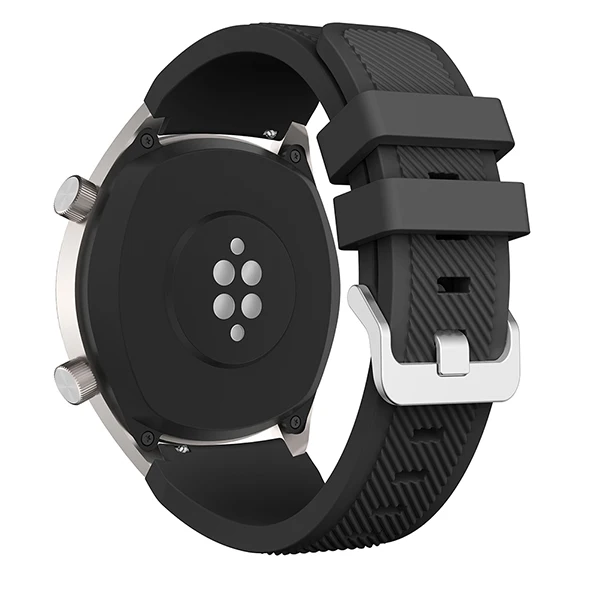 Спортивный ремешок для huawei watch GT ремешок Смарт часы замена ремешок для часов браслет для huawei Часы GT браслет 46 мм аксессуары - Цвет ремешка: Black