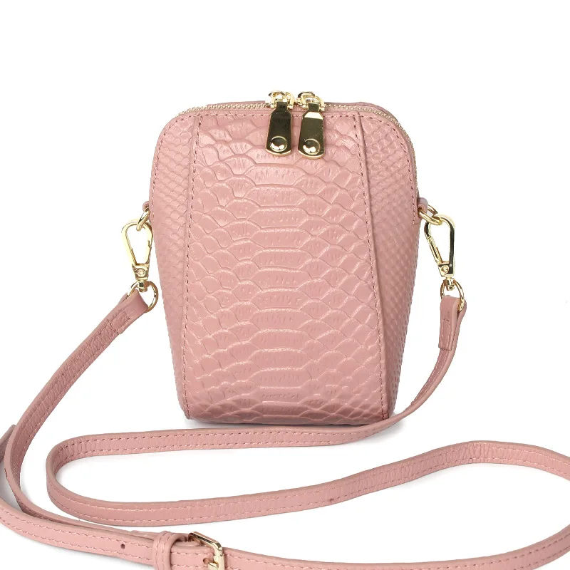 

Mobile Phone Bag Fashion Slung PU Leather Shell Bag Solid Messenger Bag Crocodile Luxury Handbags Women Bags Designer