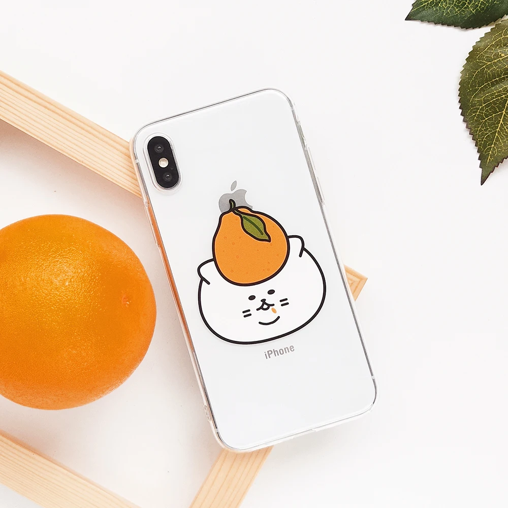 

2019 new fashion cute Transparent Business cartoon Patterned case for iPhone 6 6s 7 8 plus x xr xs max