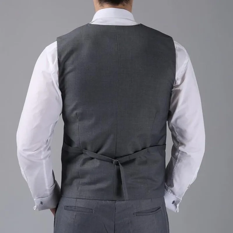 Новое поступление жениха Вязаные Жилеты для женщин серый groomsmensbest человек жилет индивидуальный заказ Размеры и Цвет четыре Пуговицы свадьбы/выпускного вечера/ужин жилет